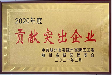 【喜報】湖北楚勝汽車有限公司榮獲隨州市貢獻(xiàn)突出企業(yè)，